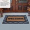 Gardenised Heavy Duty Coco Coir Doormat Non Slip PVC Baking Embossed Welcome Design Natural Coconut Fiber Floor Mat for Front Door Porch Patio Entryway Garage Mudroom & Outdoor Use 18x30"